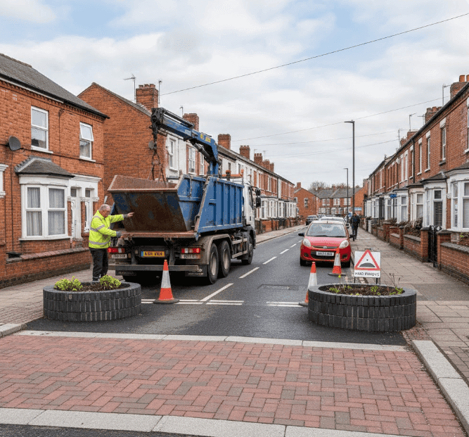 Skip Hire Sheffield: What to Consider on Narrow Roads, Hills, and Tight Turns