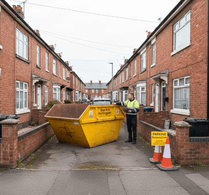 Skip Hire Nottingham: Smart Skip Placement for Terraces, Drives, and Shared Access
